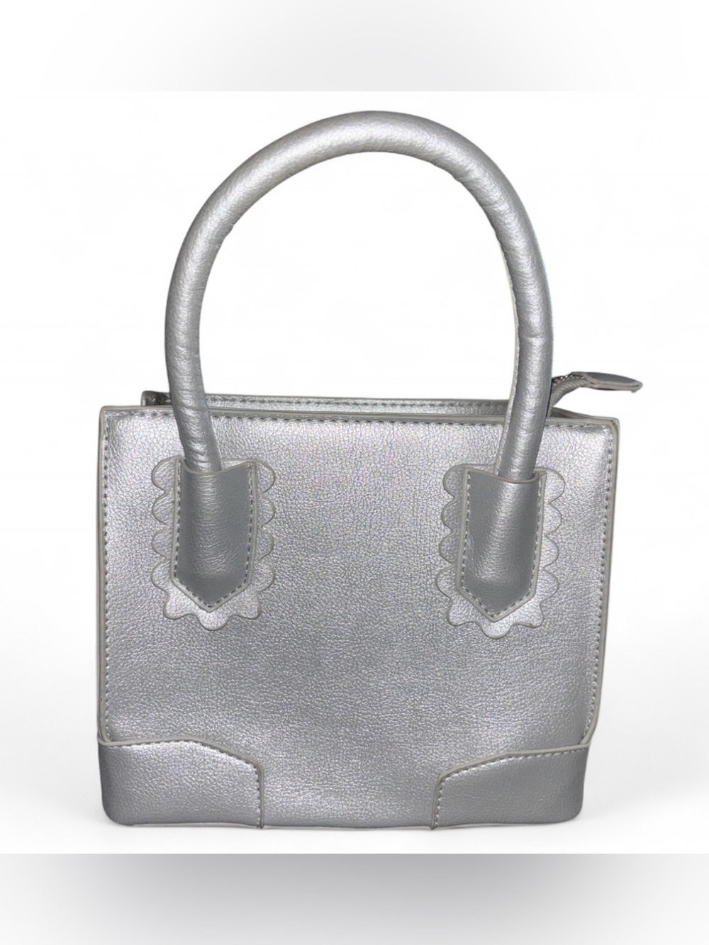 MINI METALLIC SILVER HANDBAG